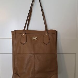 Michael Kors Brown Leather Tote Bag